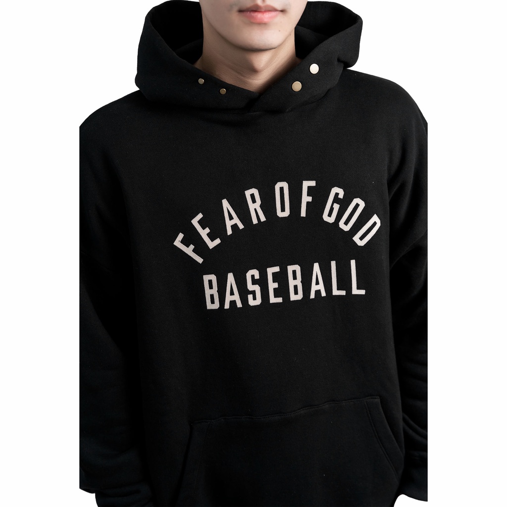 Áo hoodie FEAR OF GOD 7th baseball dài tay unisex TLS nỉ bông oversize form rộng
