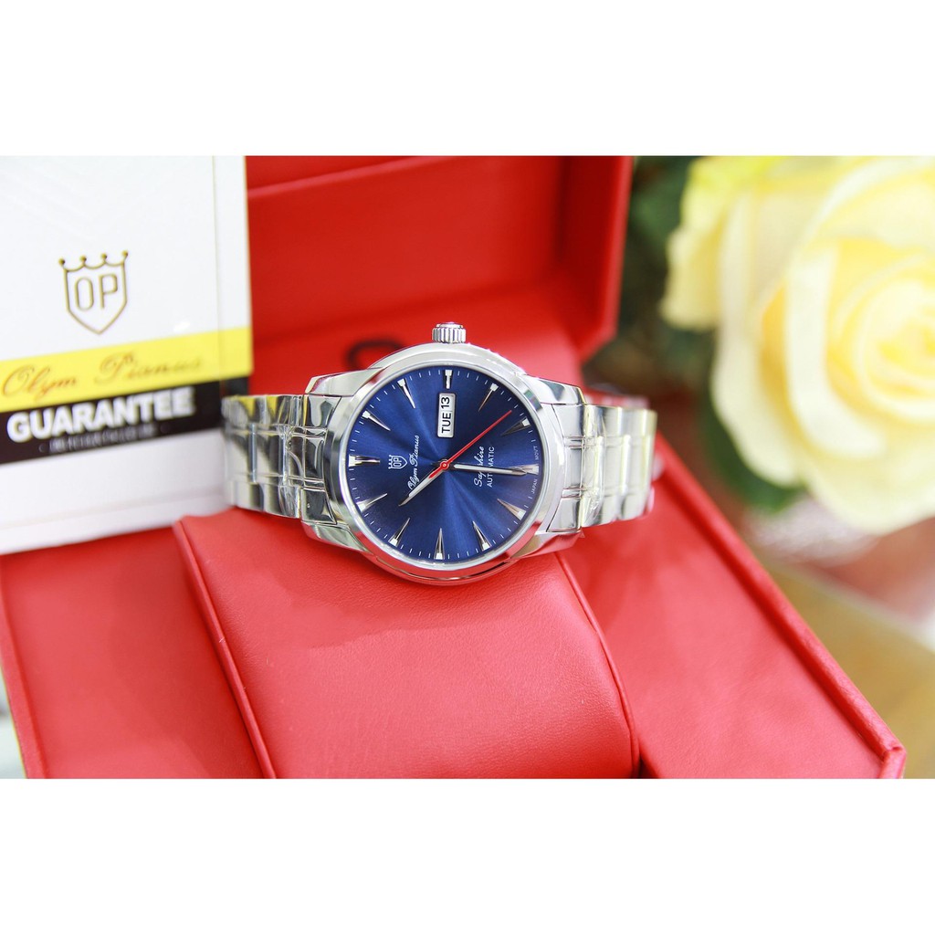 Đồng hồ nam mặt kính sapphire Olym Pianus OP990-05AMS xanh