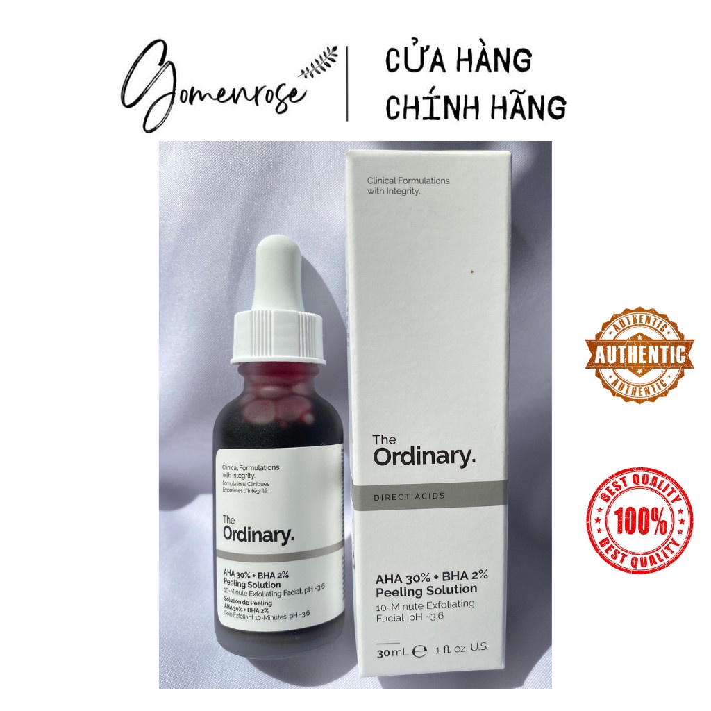 Tẩy Tế Bào Chết Hóa Học The Ordinary AHA 30% + BHA 2% Peeling 30ml