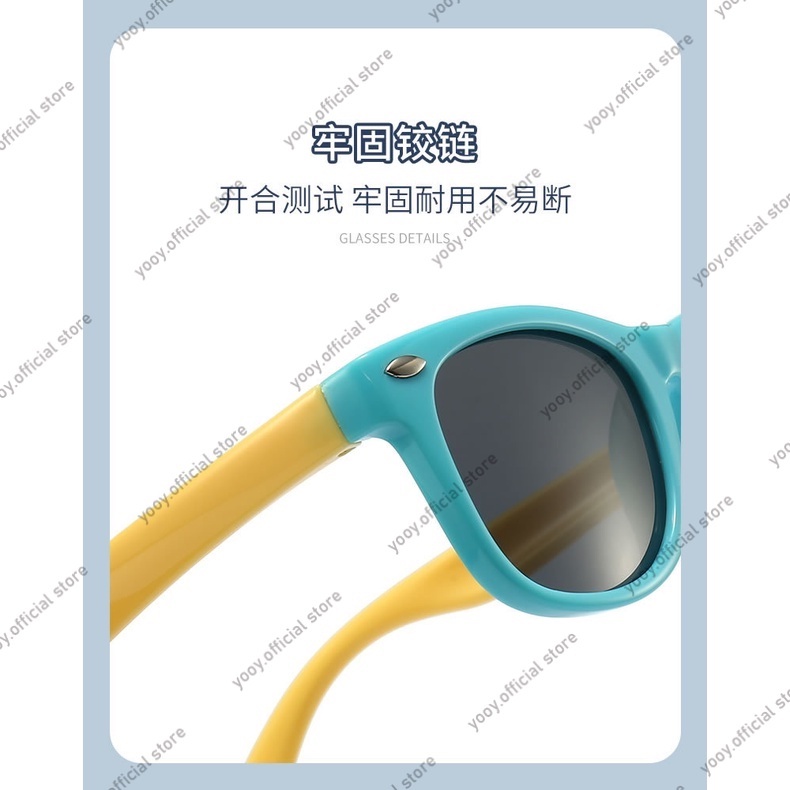Kính mát phân cực chống tia UV400 kiểu dáng thời trang cho bé