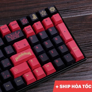 Keycap GMK Other shore flower red 129 nút chất liệu PBT dành cho bàn phím cơ