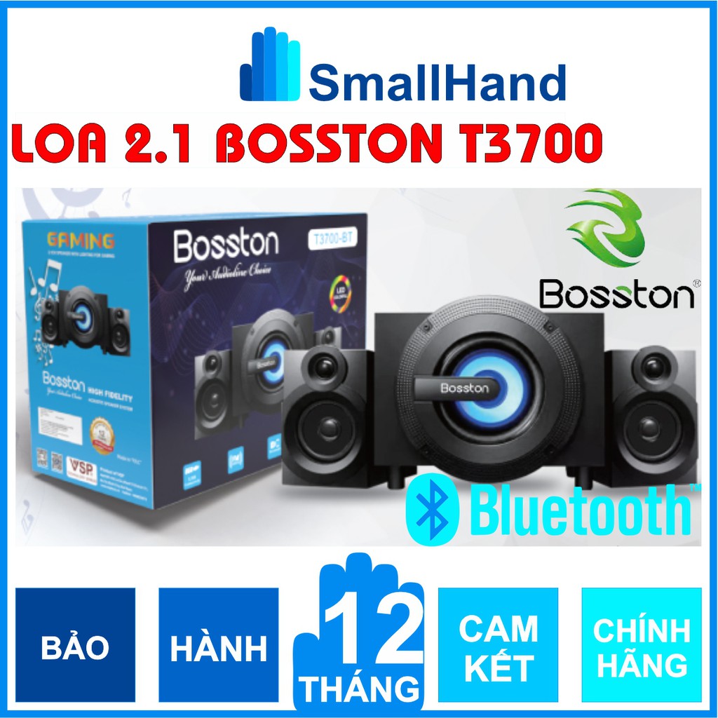 Loa 2.1 Bosston T3700 – Bluetooth –  Led RGB – Chính Hãng – Bảo Hành 12 tháng