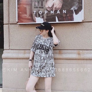 Áo váy dáng suông rộng phong cách trẻ trung