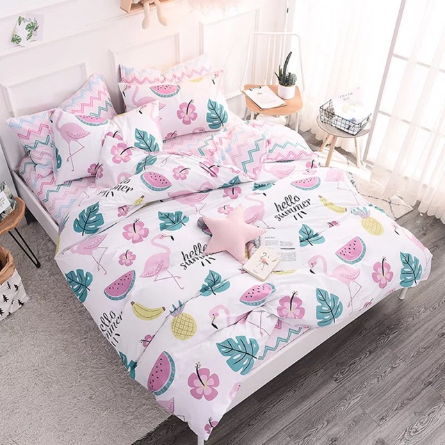 FREESHIP 99K TOÀN QUỐC_MẪU BÁN CHẠY NHẤT- SET CHĂN GA GỐI COTTON POLY. Bo chun mọi kích thước