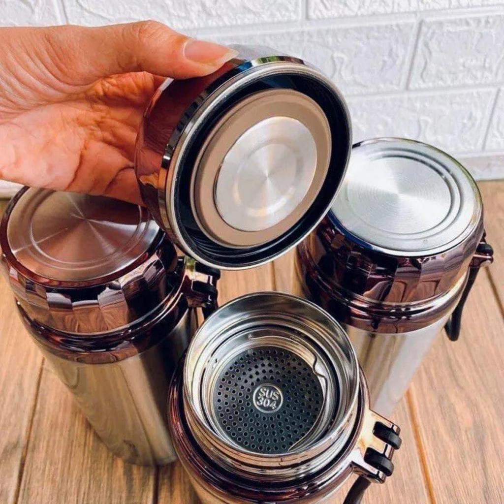 Bình giữ nhiệt nóng lạnh inox 304, bình giữ nhiệt Baol nắp kim cương dung tích 600ml-1500ml cao cấp