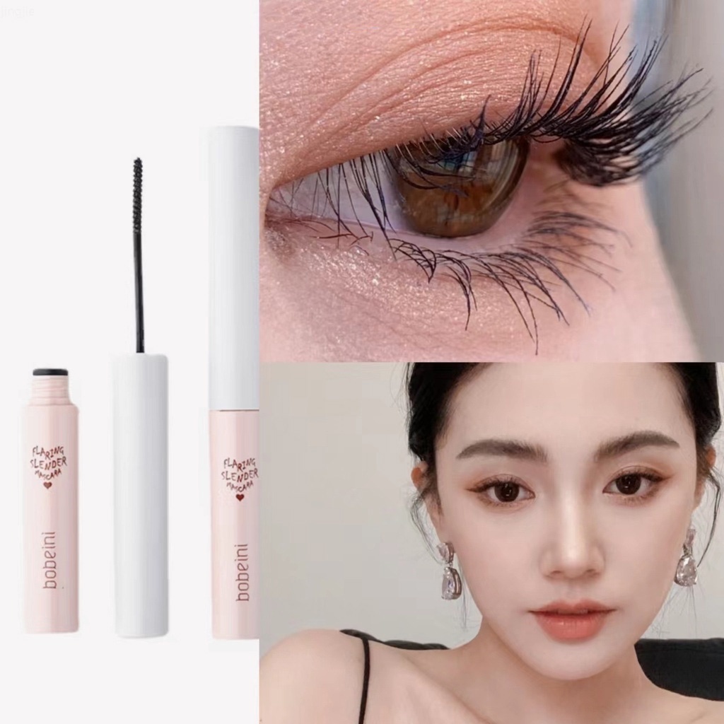 ⚜️Mascara đầu cọ mảnh làm cong và dài mi chống nước chống nhòe lâu trôi tự nhiên chính hãng Bobeini nội địa trung