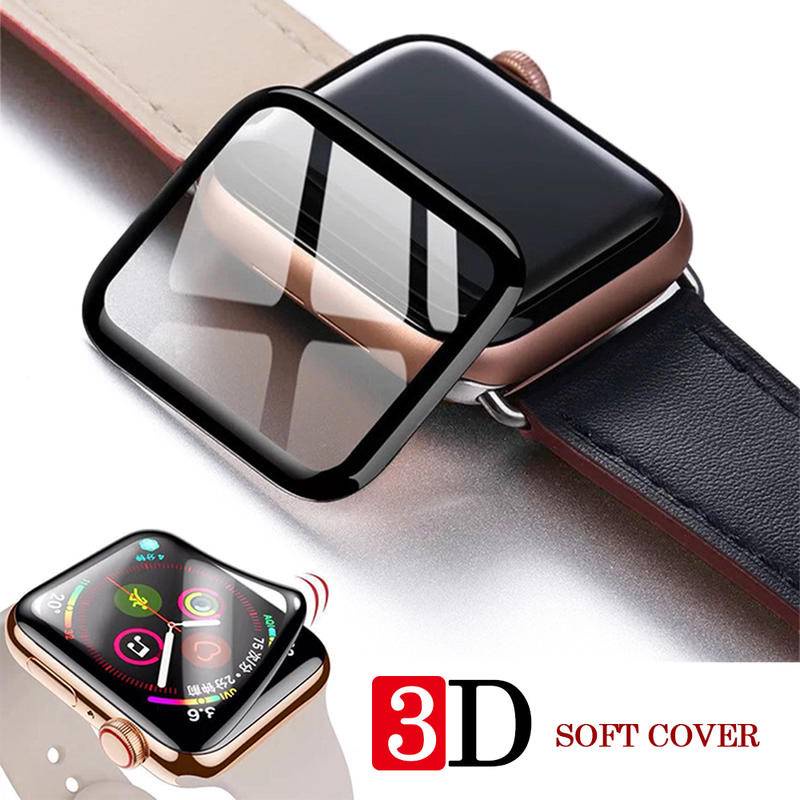 Kính cường lực 3D bảo vệ toàn màn hình thích hợp cho iWatch 7 6 5 4 3 2 1 SE 38mm - 45mm