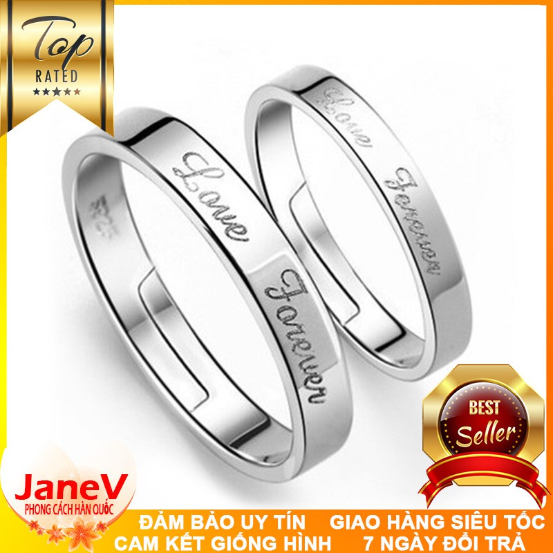 Nhẫn Cặp Nam, Nữ Phong Cách Hàn Quốc NC125