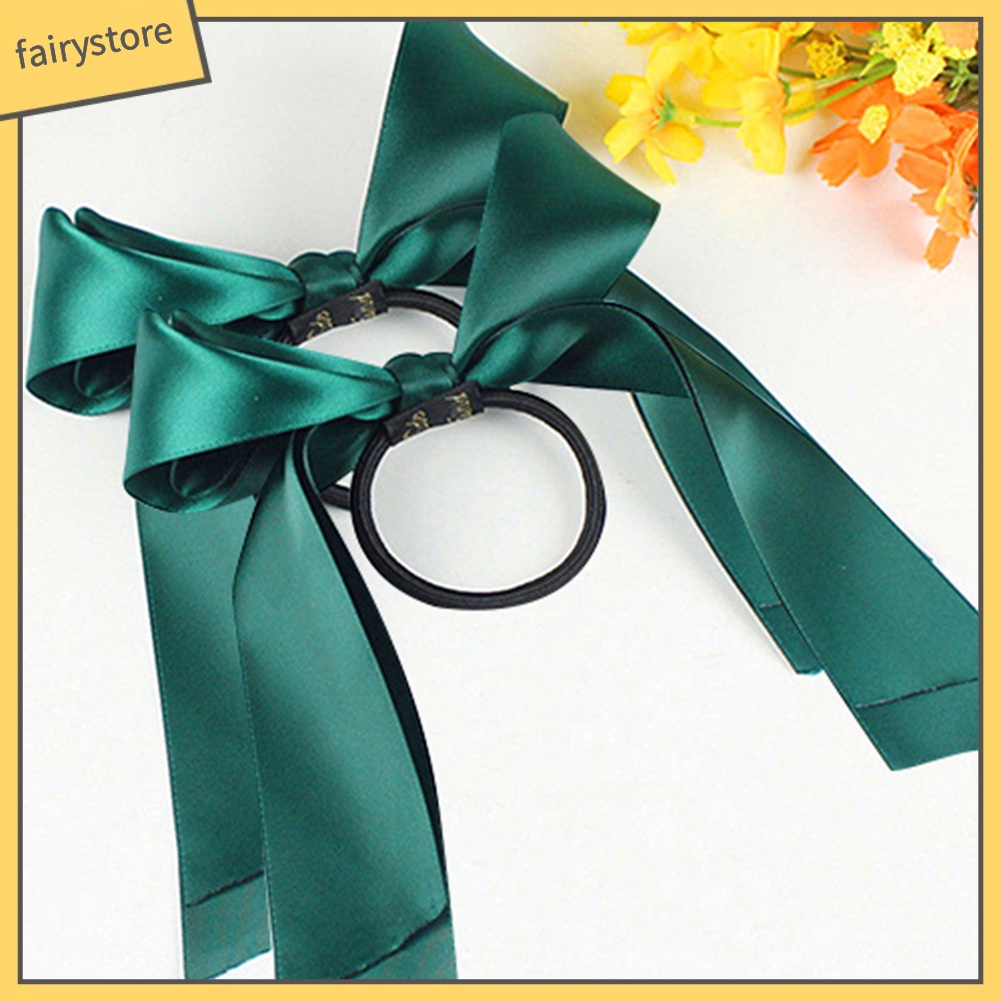 Set 2 dây buộc tóc thắt nơ xinh xắn cho nữ