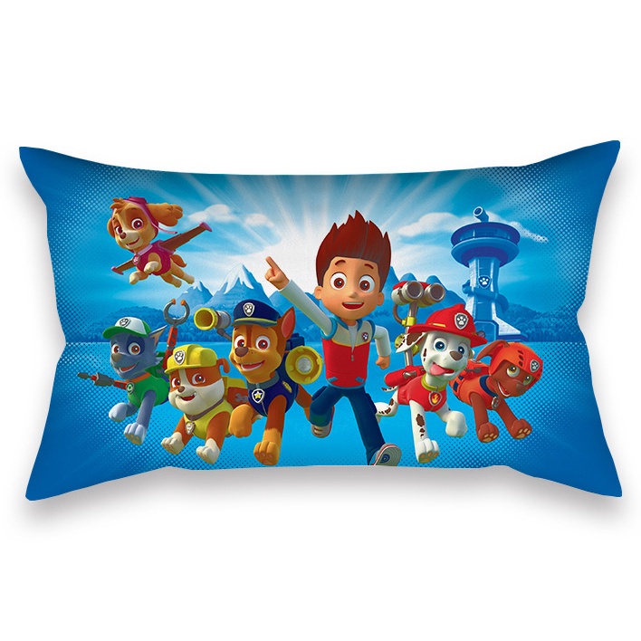 Vỏ gối hình chữ nhật trang trí in hình Paw Patrol 50x30cm