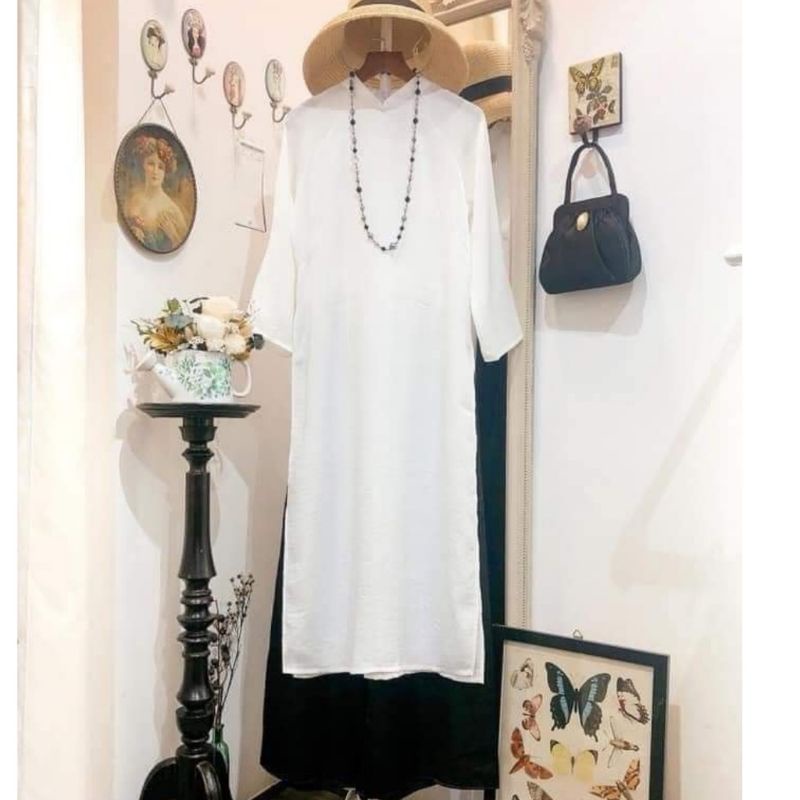 Áo dài xuông - áo dài truyền thống - hàng thiết kế -design by jade