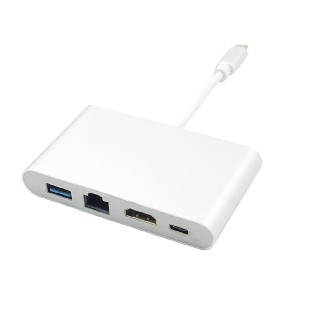 Cáp chuyển Type C to Ethernet-HDMI-USB-TYPE C