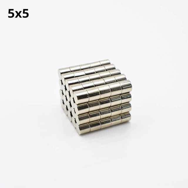 Nam châm trắng 5x5mm, loại nam châm viên trắng đất hiếm lực hút mạnh