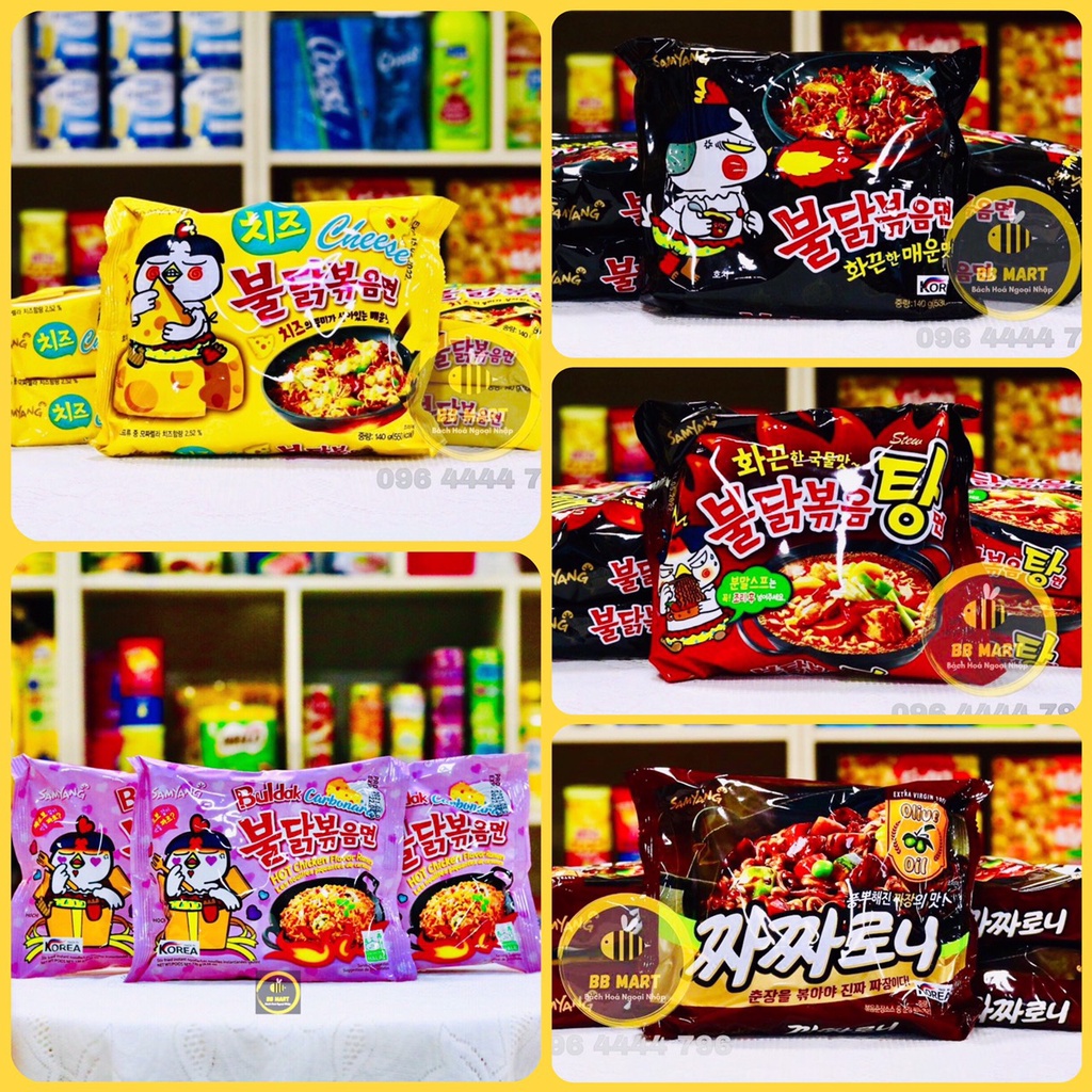 Tổng Hợp Mì Gà Cay Đủ Vị SamYang - Hàn Quốc