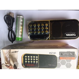❤️Giá sỉ❤️ Loa Craven CR-25A, 25A nghe nhạc thẻ nhớ, USB, FM Chính Hãng