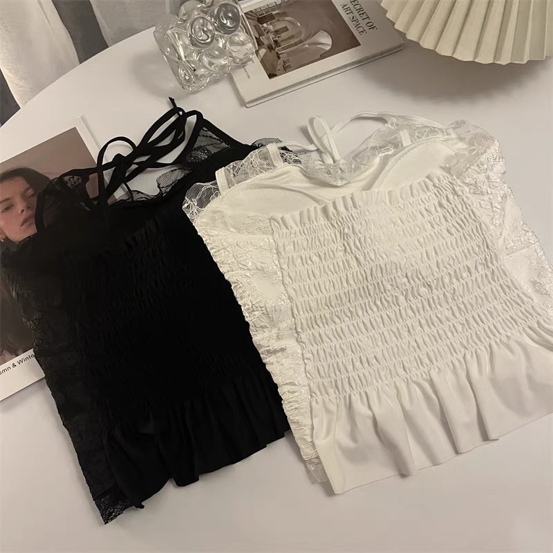 áo ren dây buộc nơ cổ yếm (3028#)