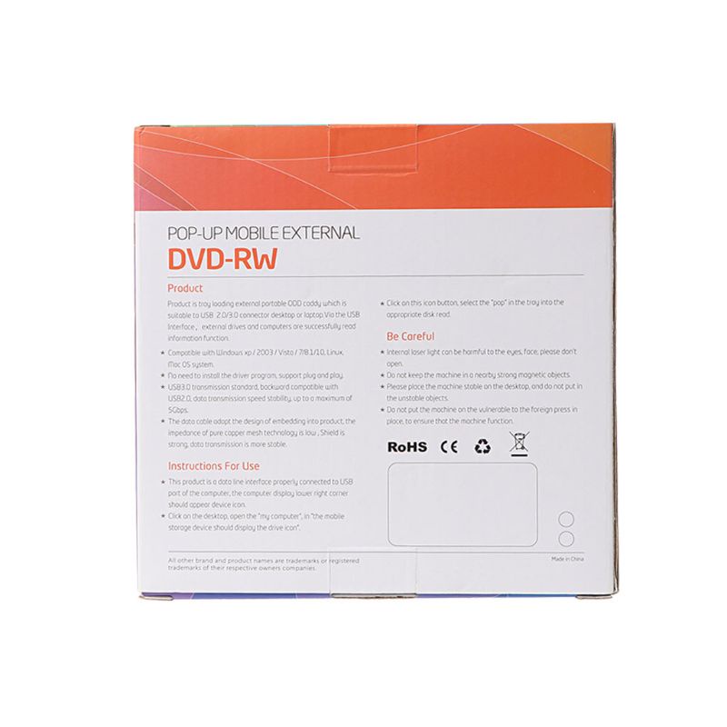 Hộp Đựng Ổ Đĩa Quang Học Usb 3.0 Type-C Di Động 16mm Cho DVD- / CD