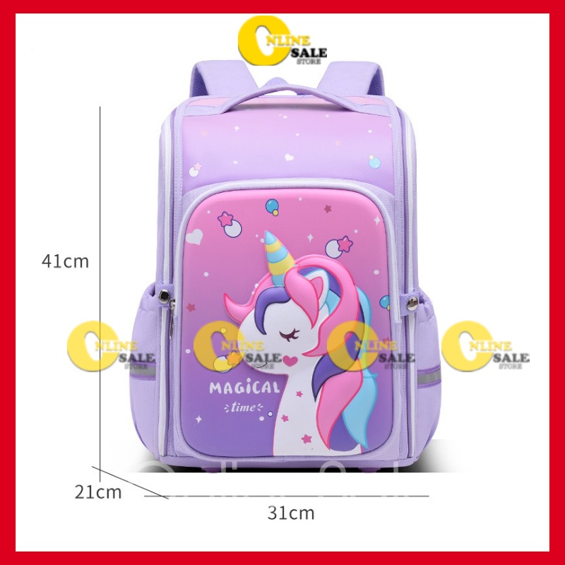 Balo trẻ em học sinh cấp 1 lớp 1 2 3 4 5 cặp xách đi học cho bé trai bé gái ba lô tiểu học Size 39