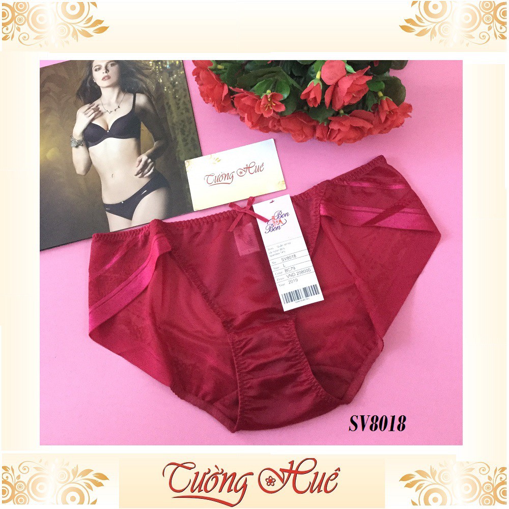 Quần lót nữ Bon Bon SV8018 lưới hoa văn.