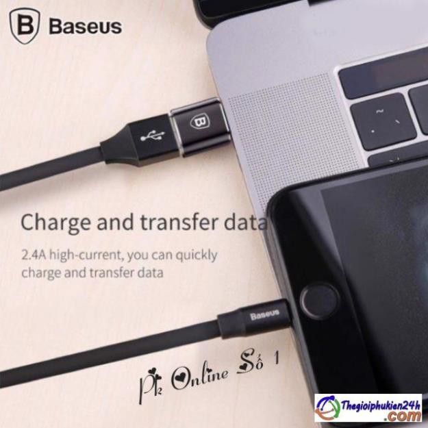 Đầu chuyển OTG USB Type C sang USB Full size Baseus (TYPE C Male to USB Female Cable Adapter Converter)