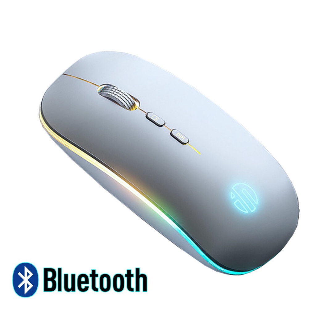 Chuột không dây máy tính bluetooth wireless sạc pin Sidotech M1L bản 2021 silent pin sạc 1 lần dùng 8 tuần có LED
