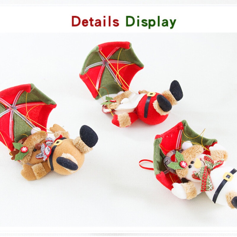 Phụ kiện treo trang trí cây thông noel hình cây dù dễ thương