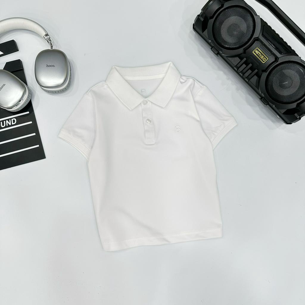 Áo phông polo trơn CHO BÉ trai, bé gái, chất liệu LACOST thấm hút mồ hôi tốt, thoải mái khi vận động APL002