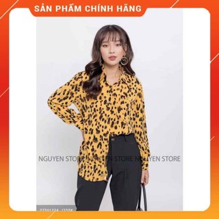 Áo sơ mi nữ💖HÀNG MỚI VỀ💖 tay dài họa tiết da beo hot trend năm 2020, Áo sơ mi overside form rộng siêu xinh