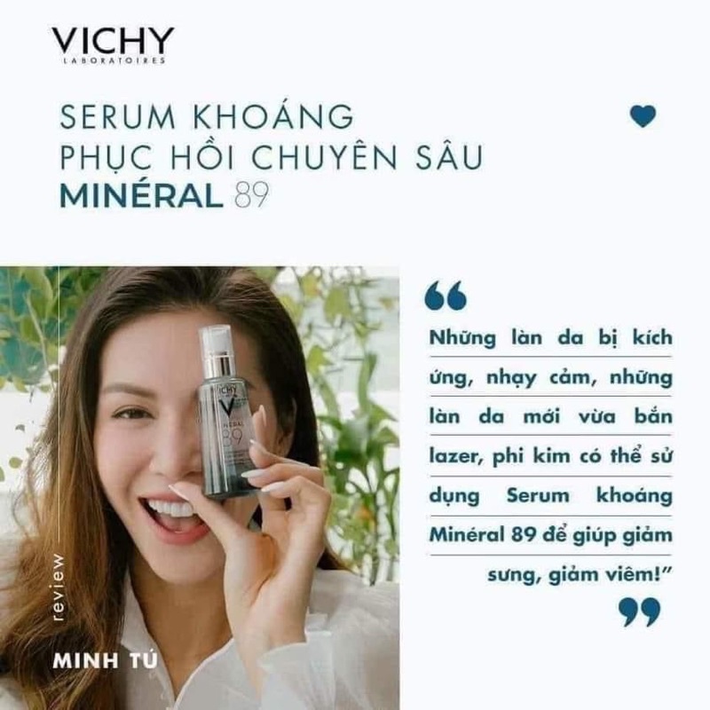 Date 2024 Serum cấp nước Vichy Mineral 89 50ml và 75ml