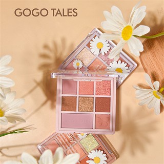 Bảng Phấn Mắt GOGO TALES Hoa Cúc 8 Màu - Heart Beat Star Yarn Eyeshadow