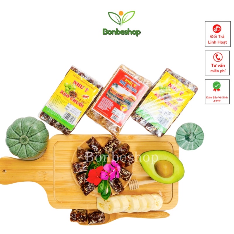 1 Gói 240gr Kẹo Chuối Dẻo Tươi, Thơm Ngon, Chuẩn Vị