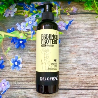 Kem dưỡng xả khô PPT Delofil Arganoil Protein siêu mềm mượt không xả lại nước 260ml- chai
