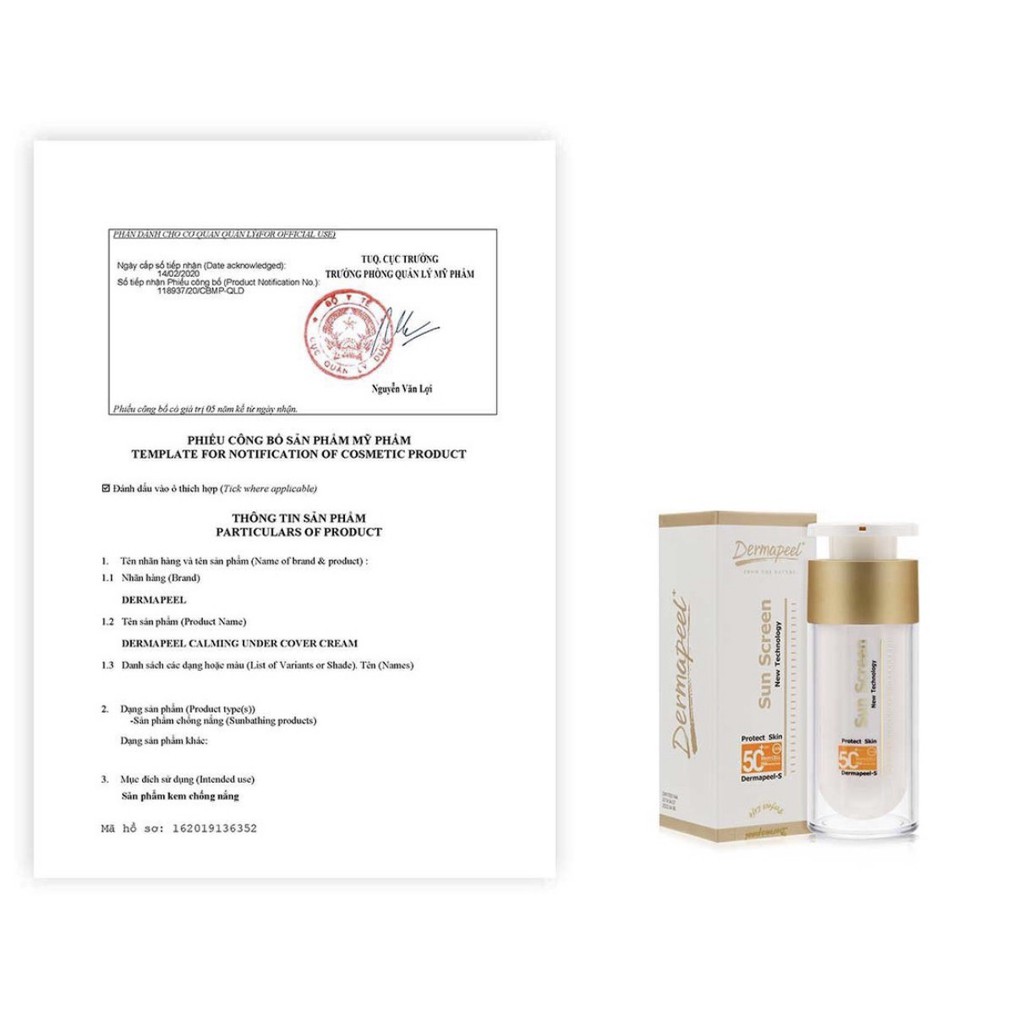 KEM CHỐNG NẮNG CAO CẤP DERMAPEEL+ 4IN1 SUN SCREEN SPF50+ - DƯỠNG DA HÀN QUỐC | BigBuy360 - bigbuy360.vn