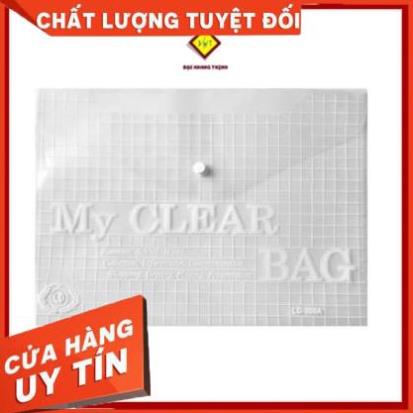 Bìa nút My Clear A4 F4 file nút lưu trữ hồ sơ bìa nhựa nút