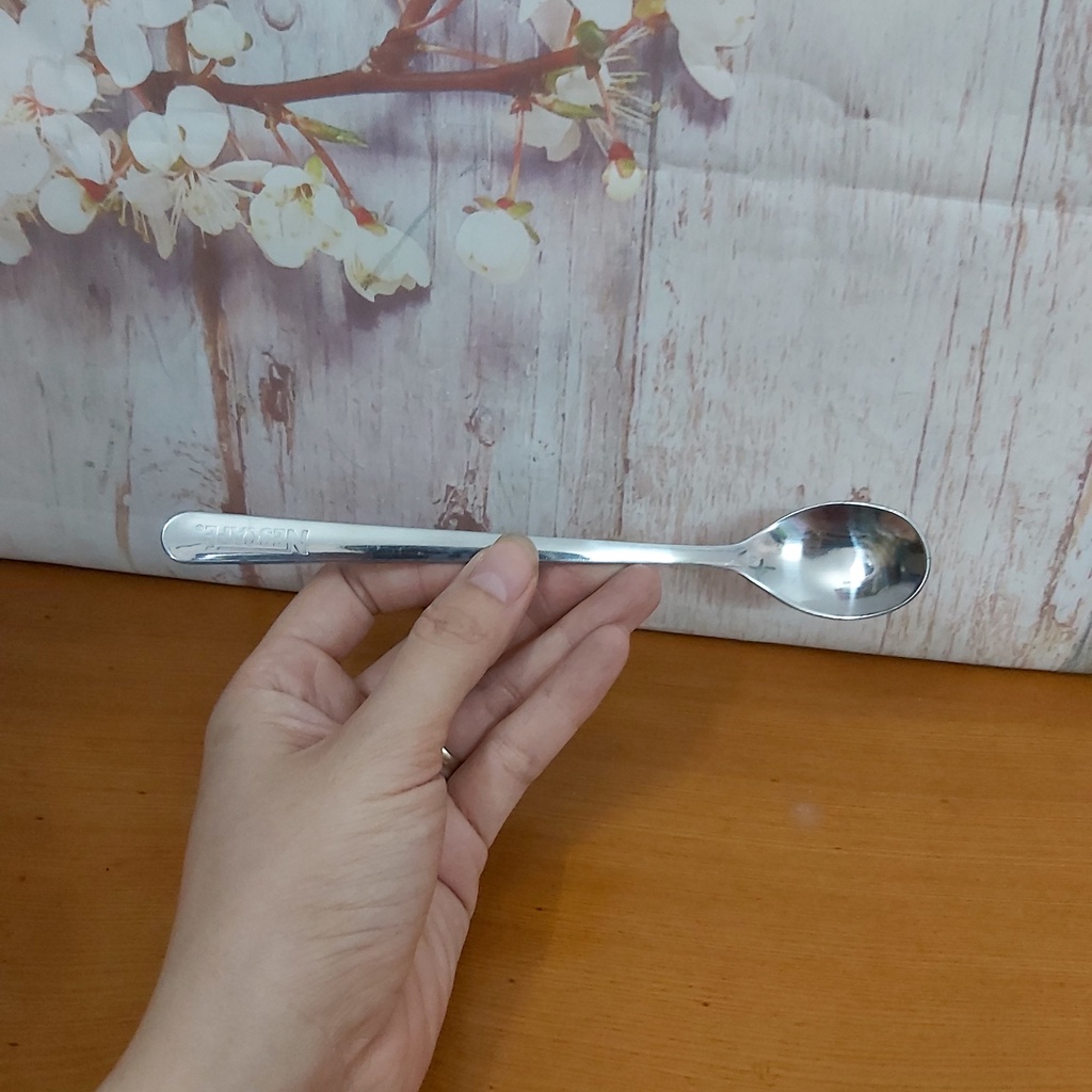 Thìa pha sinh tố inox 304 cán dài sáng đẹp