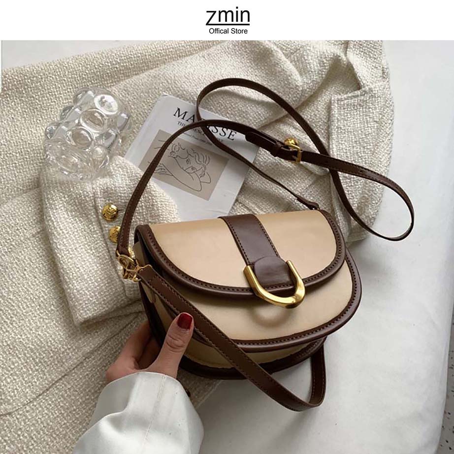 Túi đeo chéo nữ kết hợp đeo vai Zmin, chất liệu da PU cao cấp - T023
