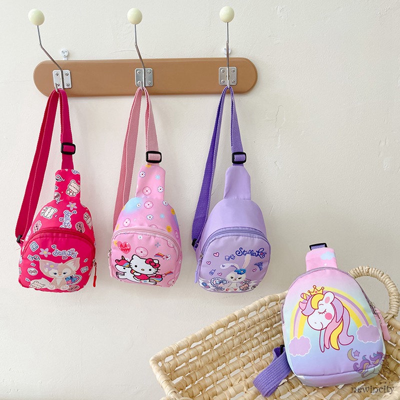 Túi Đeo Hông In Họa Tiết Hoạt Hình Phong Cách Hàn Quốc Cho Bé