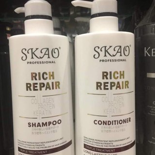 hot 🔥 [CHÍNH HÃNG] Bộ Dầu Gội+Xả SKAO RICHREPAIR 800ml*2