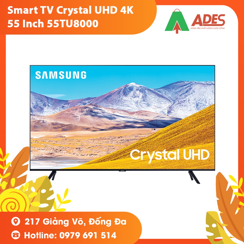 [Mã 154ELSALE2 giảm 7% đơn 300K] Smart TV Crystal UHD 4K 55 inch 55TU8000 - Bảo Hành Chính Hãng