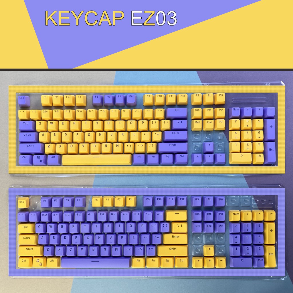 Keycap PBT Xuyên Led Giá Rẻ 104 phím.