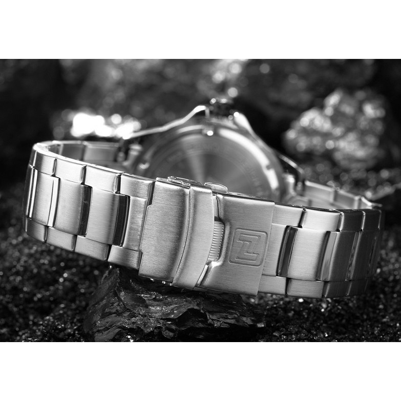 Đồng hồ nam dây thép đặc cao cấp NaviForce 9084