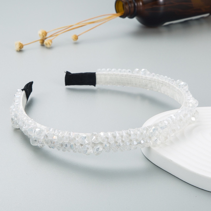 Băng Đô Cài Tóc Đính Hạt Pha Lê Lấp Lánh Đơn Giản Thời Trang Dành Cho Nữ