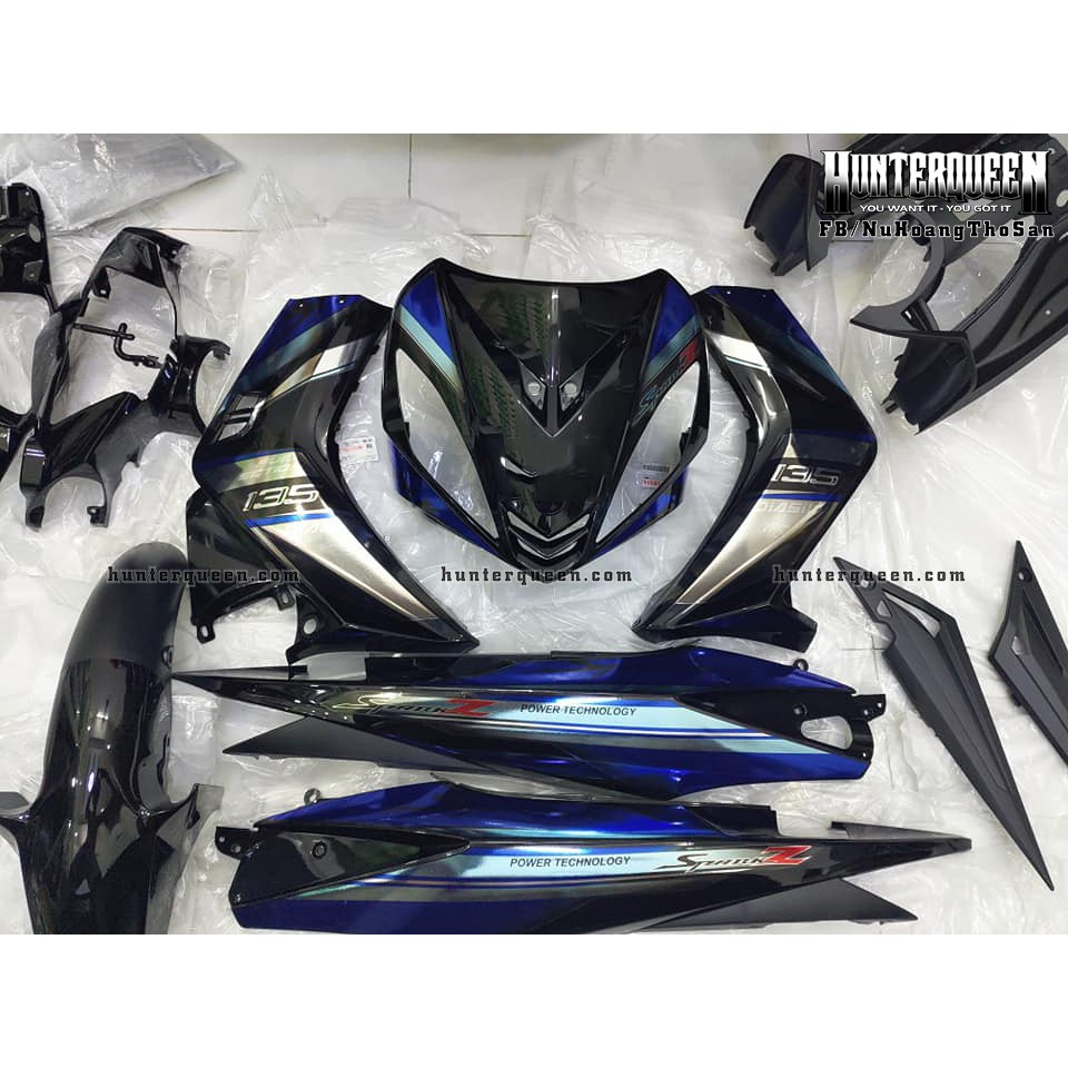 Tem xe Exciter 2009 đẹp - Tem Spark Z, Chất liệu crom - Kéo qua để xem thêm mẫu tem - Tùy chỉnh theo yêu cầu