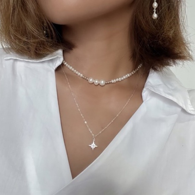 Vòng cổ choker hot trendy bạc 925 Míya Jewellery