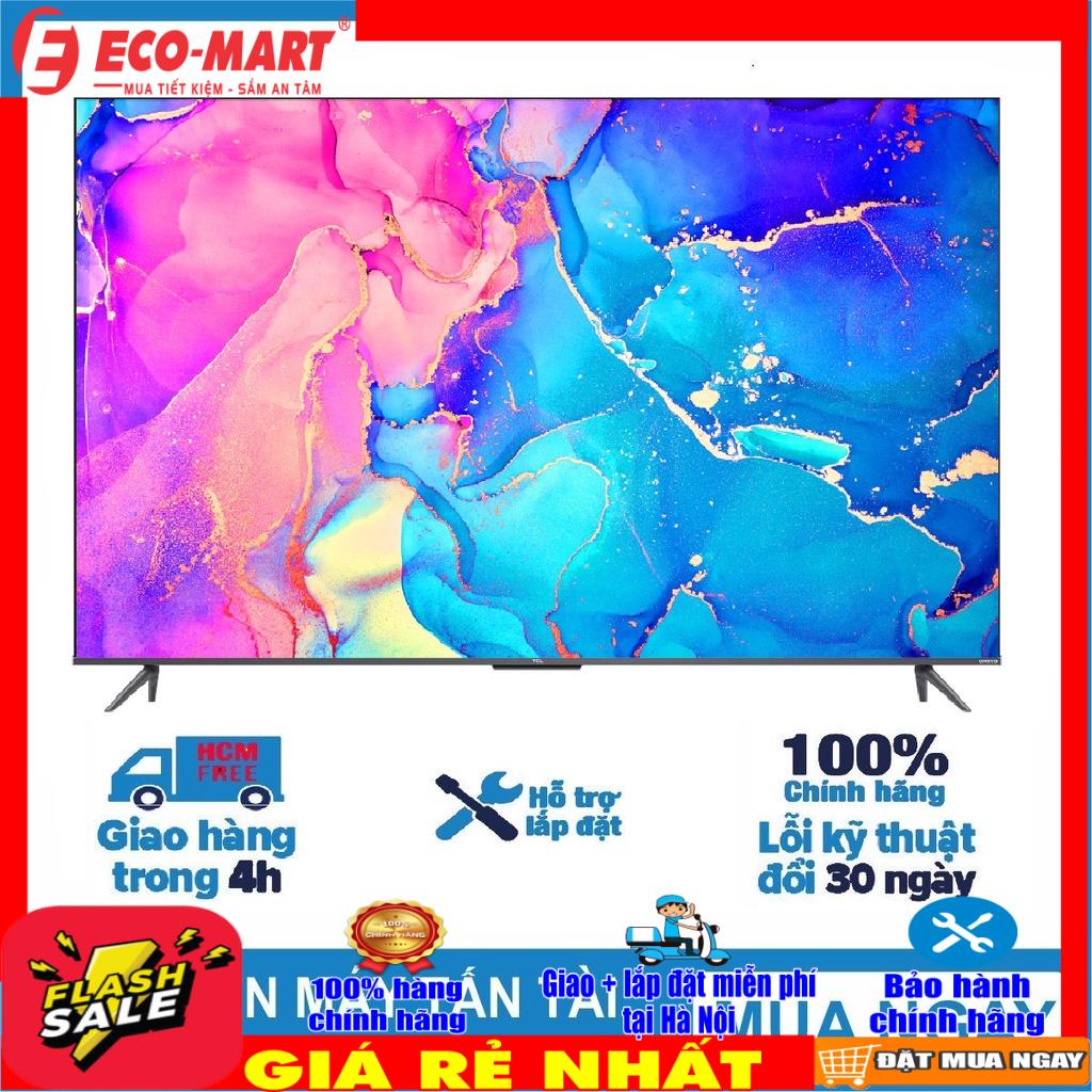 Google Tivi QLED TCL 4K 65 inch 65Q636 Hệ điều hành Google TV, (LH Shop để Giao+lắp đặt miễn phí tại Hà Nội)