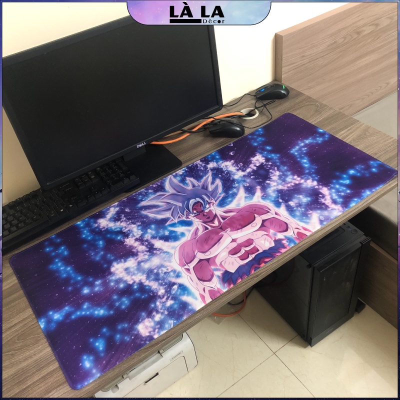 Miếng lót chuột cỡ lớn 90x40 cm dày 2mm, hình in sắc nét, màu săc tươi sáng, nhiều chủ đề: Dragonballz, CSGO, Razer,...