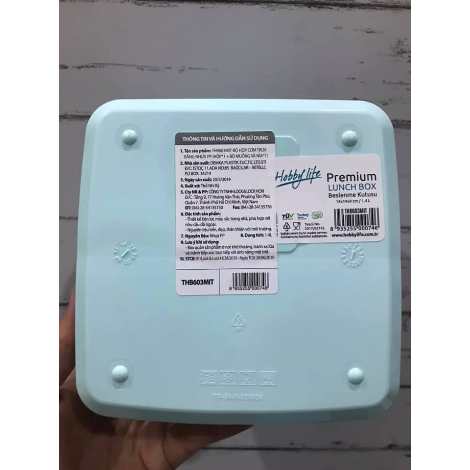 Bộ hộp cơm trưa Hobby Life Premium Lunch Box Lock & Lock