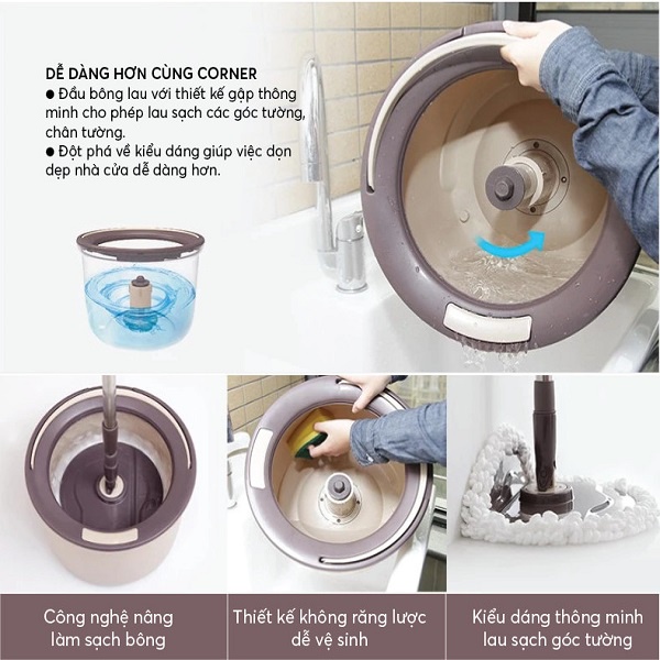 Bộ Lau Nhà Tròn Biohome