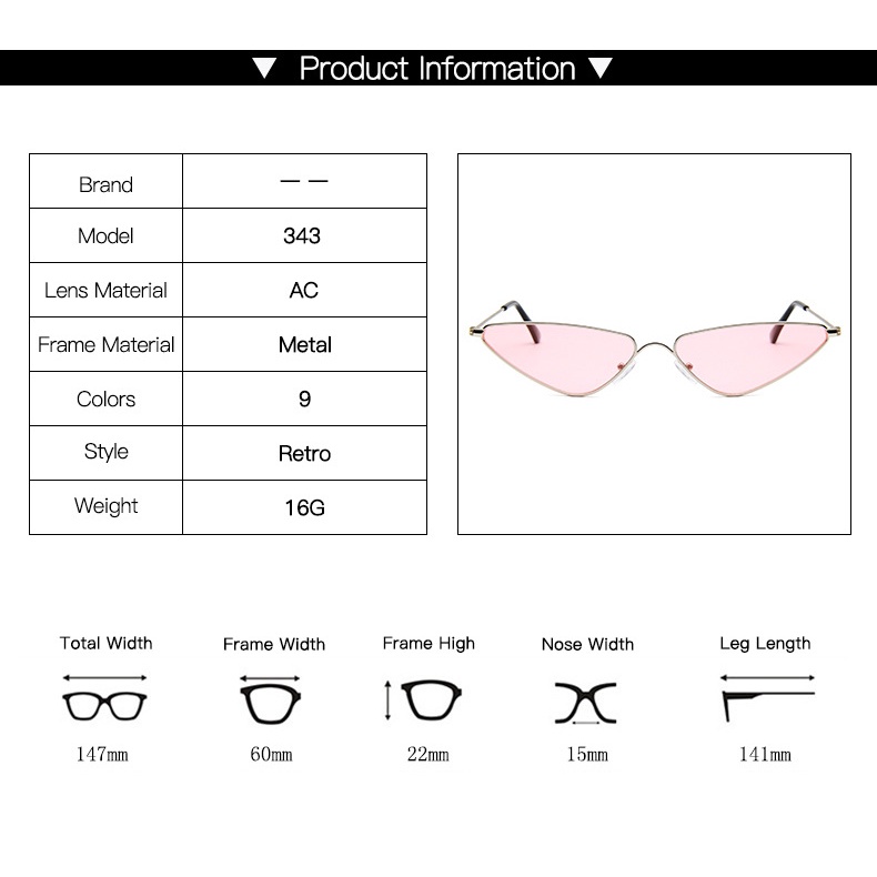 Kính mát mắt mèo nhiều màu sắc thời trang unisex năm 2021