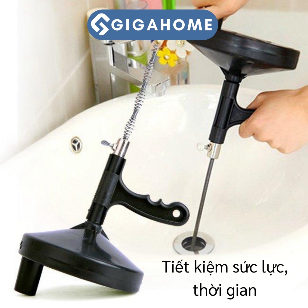 Dụng Cụ Thông Tắc Cống/ Bồn Cầu GIGAHOME Lò Xo Dài 5M, Có Tay Cầm Xoay 3571